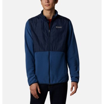 Columbia Jas Heren, Basin Butte Fleece Full Zip Donkerblauw, 69EIXPZNO